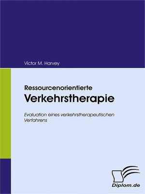 cover image of Ressourcenorientierte Verkehrstherapie